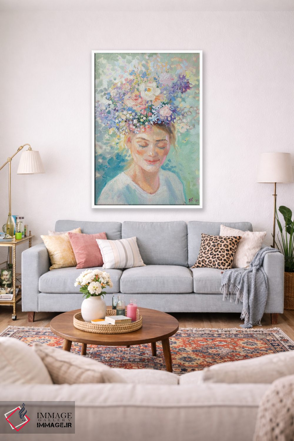 تابلو دکوراتیو گل های بهاری اثر کاتارینا والوا - D1W
