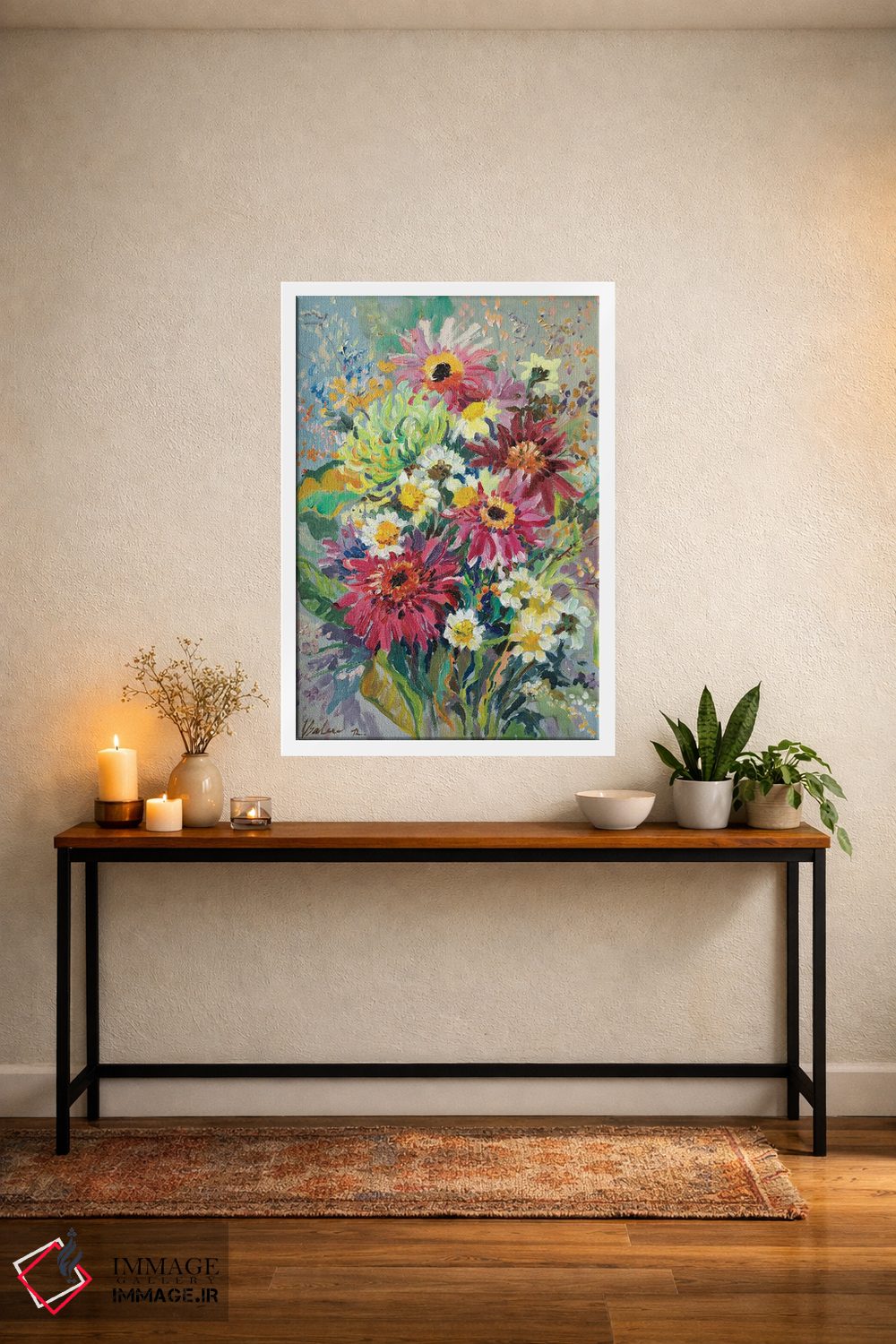 تابلو دکوراتیو دسته گل تابستانی اثر کاتارینا والوا - D2W
