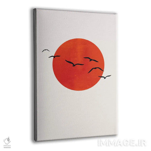 تابلو مینیمال یک روز آفتابی اثر کوبیستیکا - نمای پرسپکتیو محصول