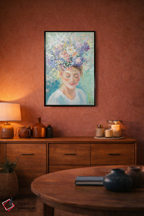 تابلو دکوراتیو گل های بهاری اثر کاتارینا والوا - D5B