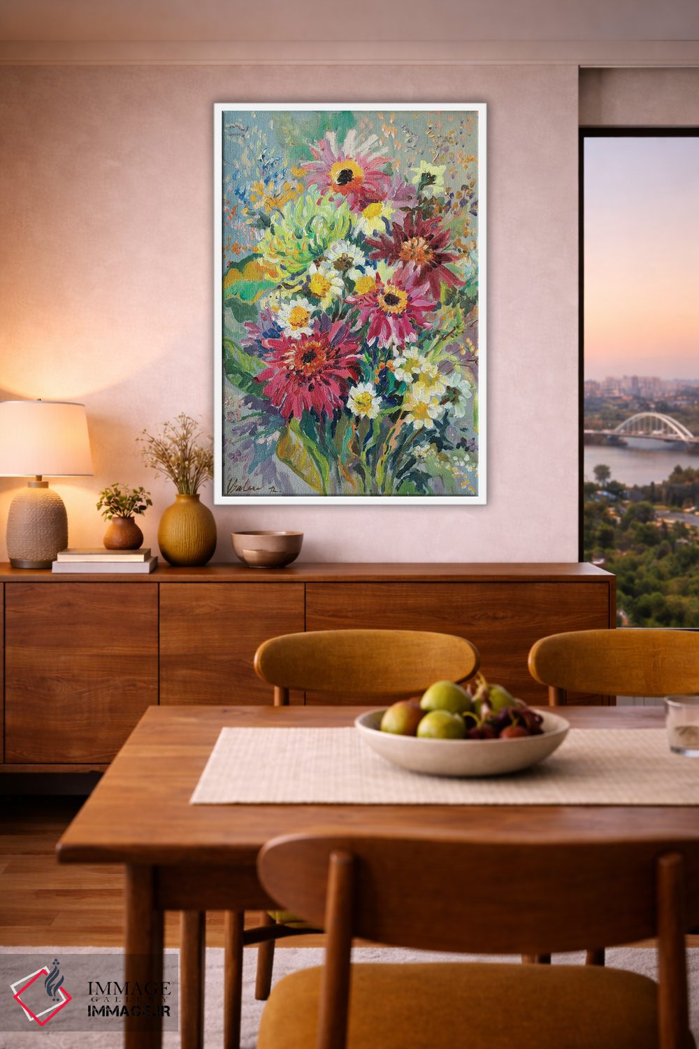 تابلو دکوراتیو دسته گل تابستانی اثر کاتارینا والوا - D6W