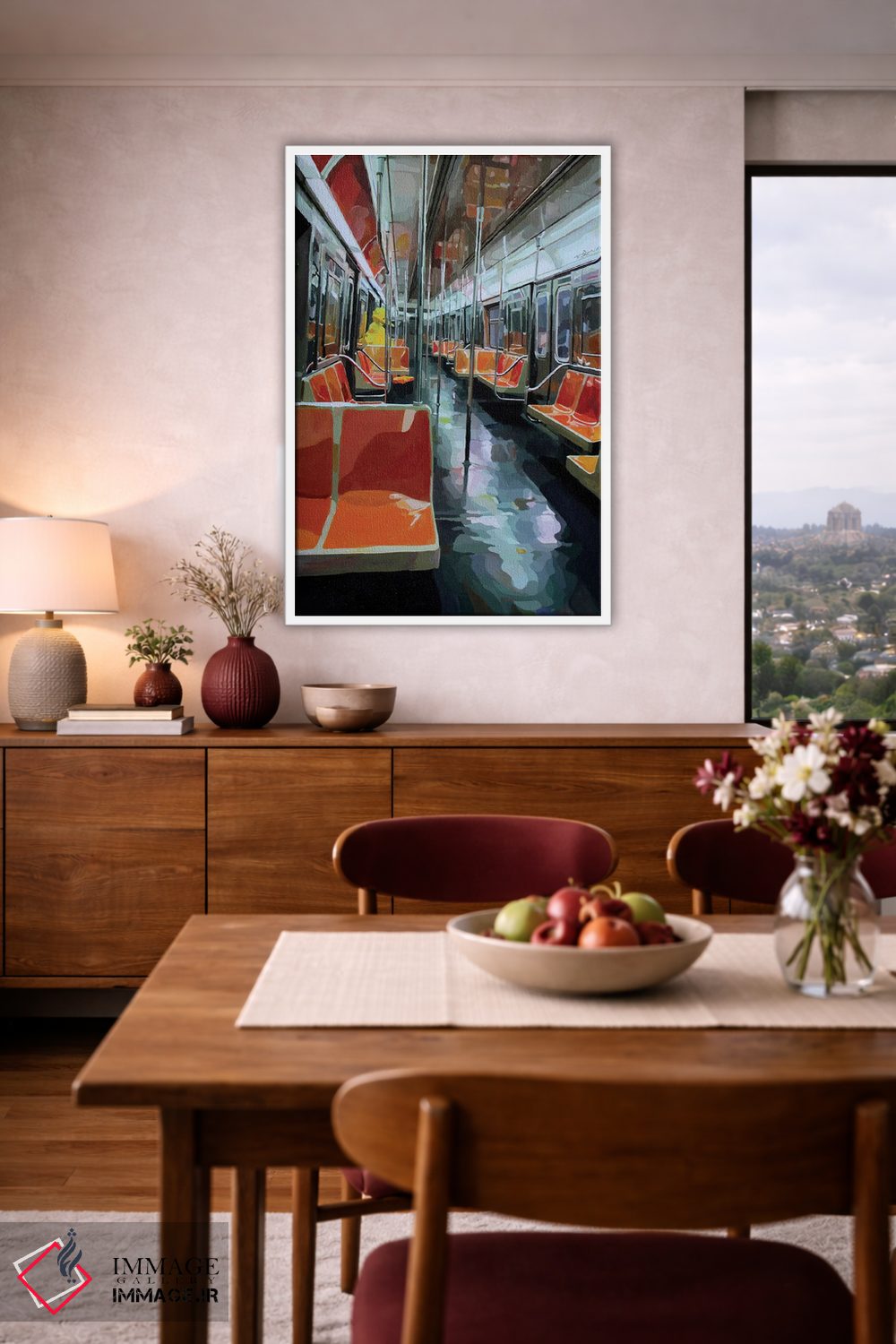 تابلو دکوراتیو مسافر روزانه اثر کیت تامسون - D4W