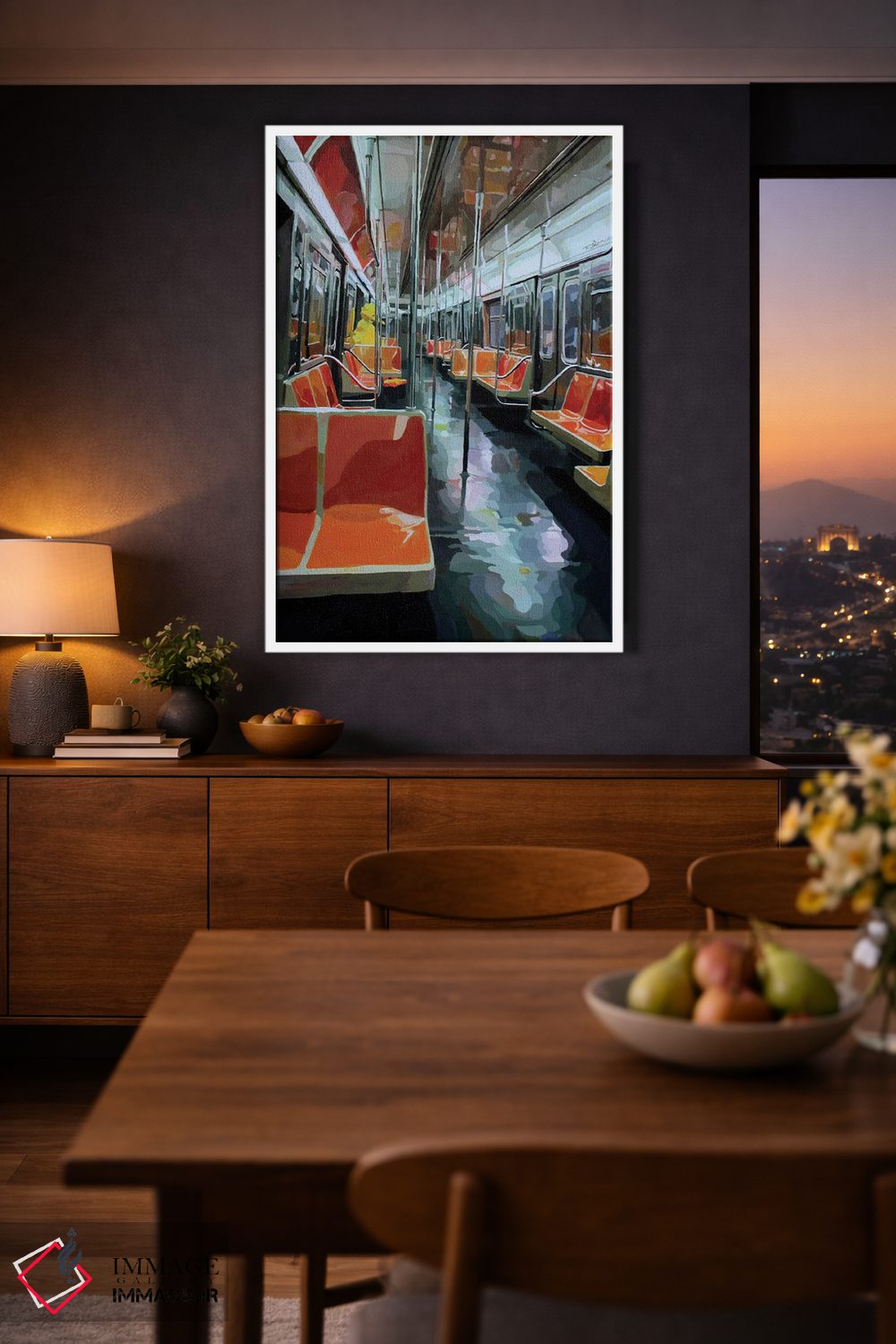 تابلو دکوراتیو مسافر روزانه اثر کیت تامسون - D3W