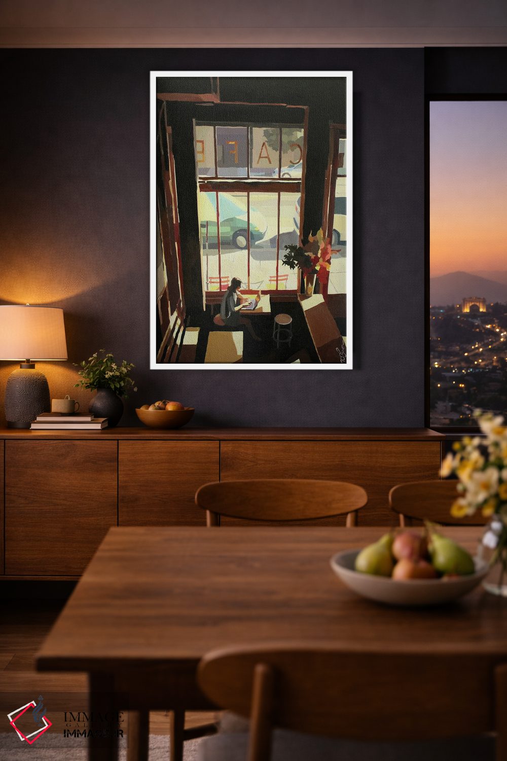 تابلو دکوراتیو رمان بزرگ آمریکایی اثر کیت تامسون - D3W