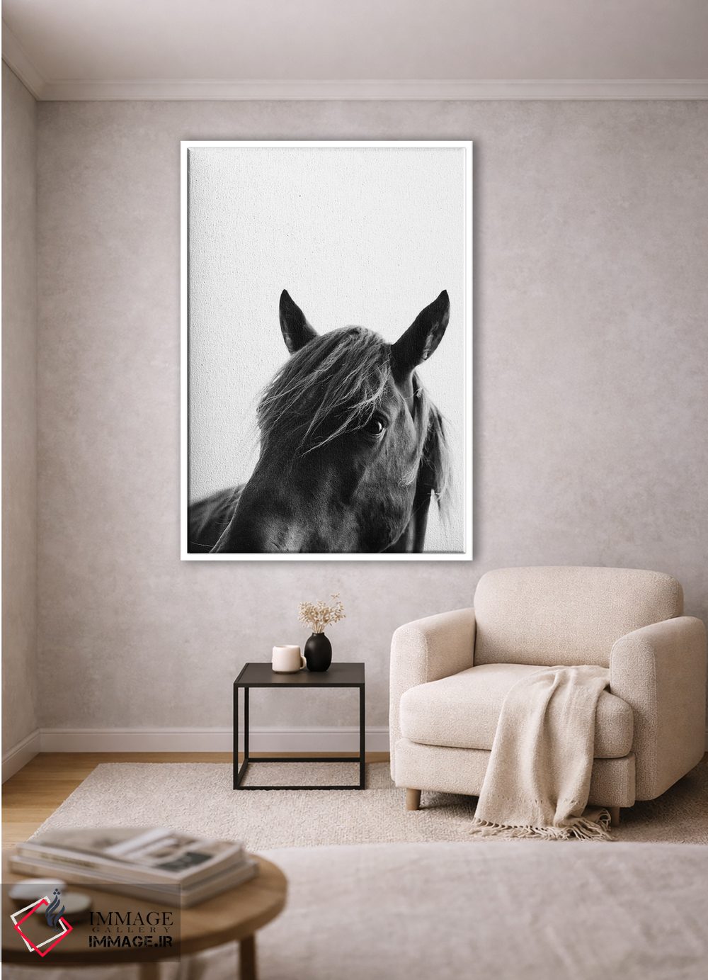 تابلو مدرن زیبایی سیاه اثر کوبیستیکا - D1W