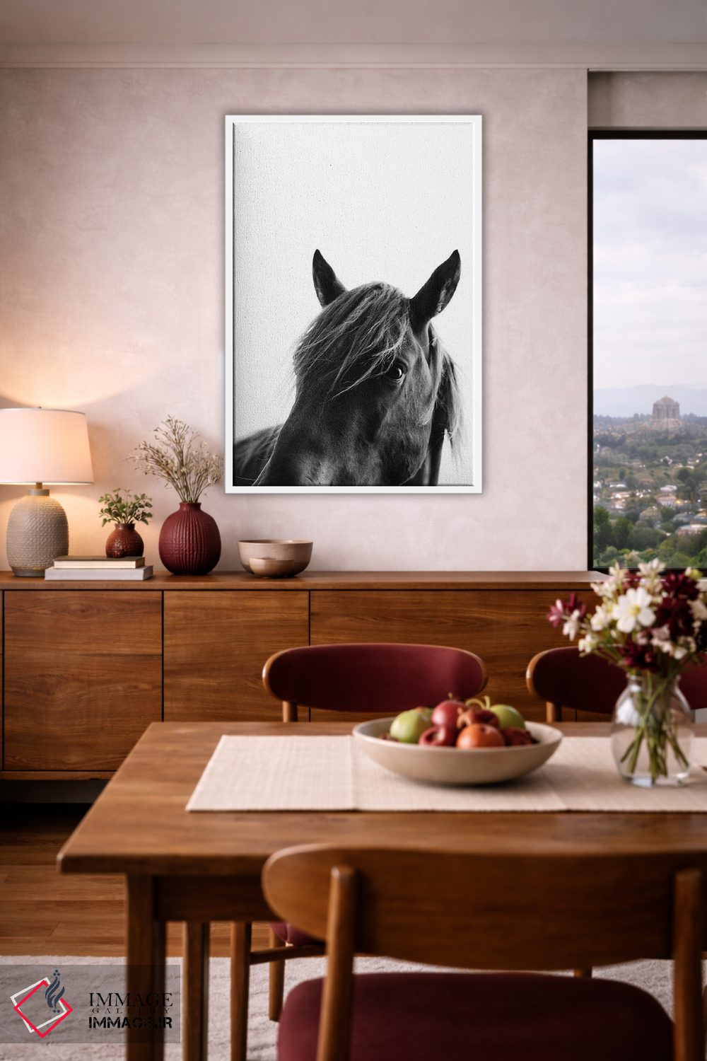 تابلو مدرن زیبایی سیاه اثر کوبیستیکا - D3W