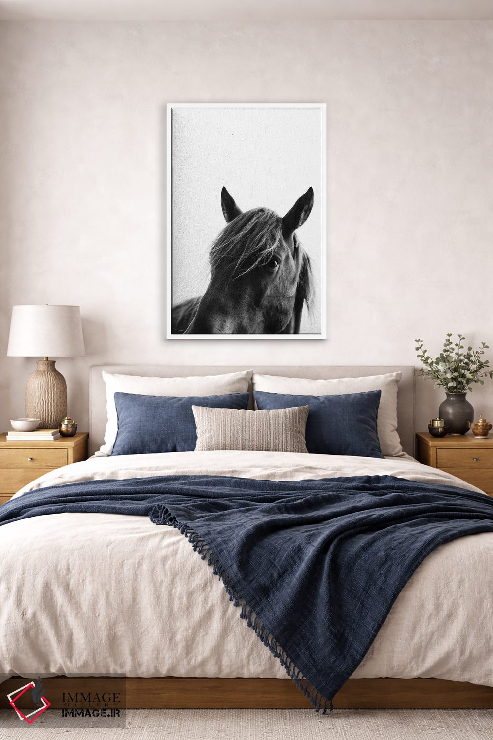 تابلو مدرن زیبایی سیاه اثر کوبیستیکا - D4W