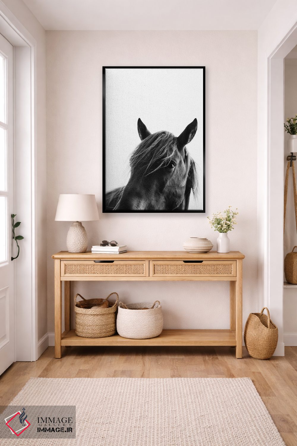 تابلو مدرن زیبایی سیاه اثر کوبیستیکا - D5B