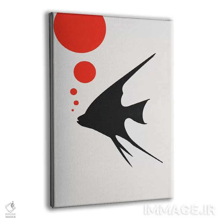 تابلو مینیمال بلاب بلاب اثر کوبیستیکا - نمای پرسپکتیو محصول