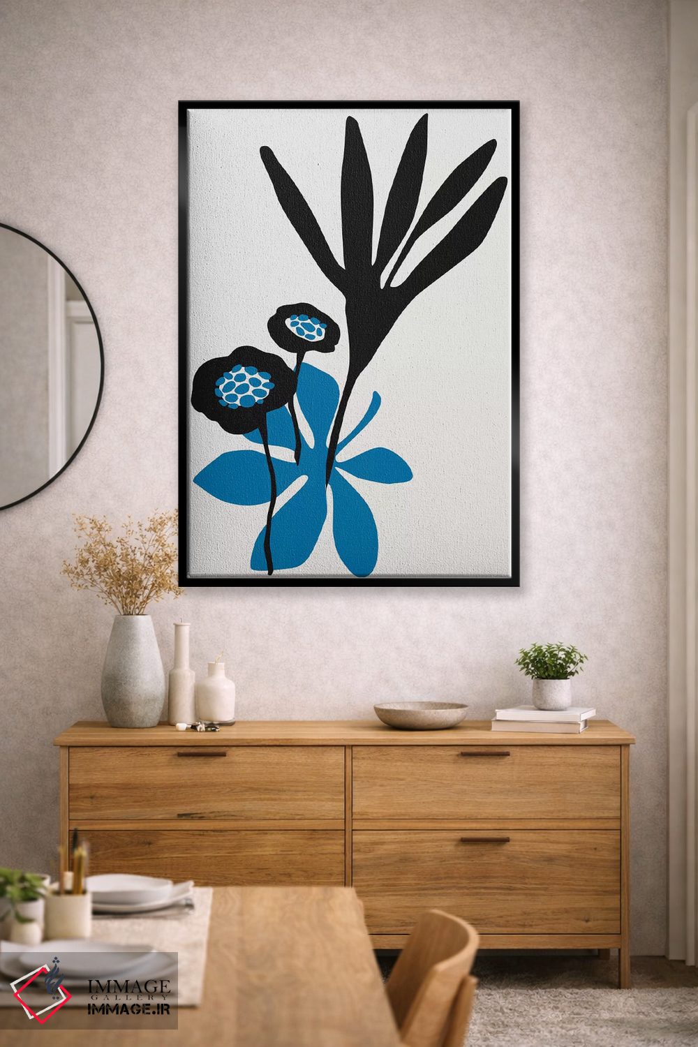 تابلو مینیمال زیبایی شکوفه اثر کوبیستیکا - D2B