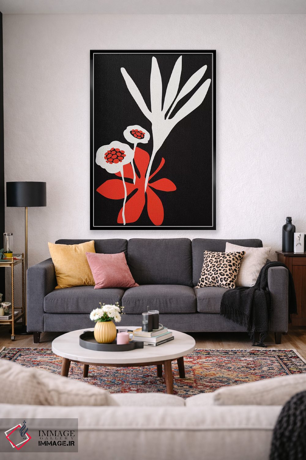 تابلو مینیمال زیبایی شکوفه اثر کوبیستیکا - D3B