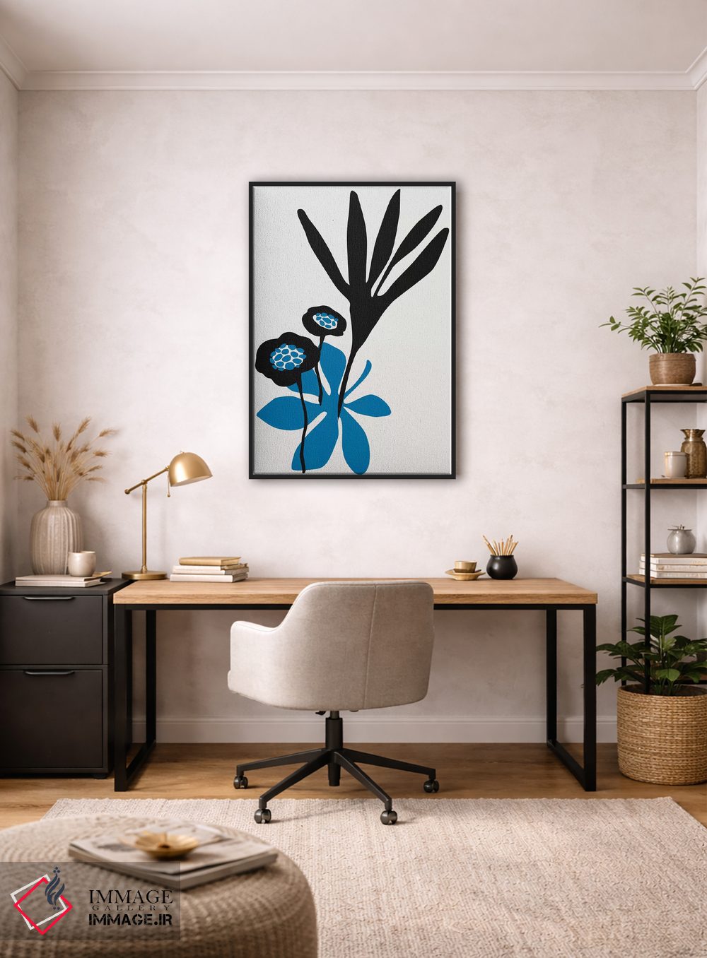 تابلو مینیمال زیبایی شکوفه اثر کوبیستیکا - D5B