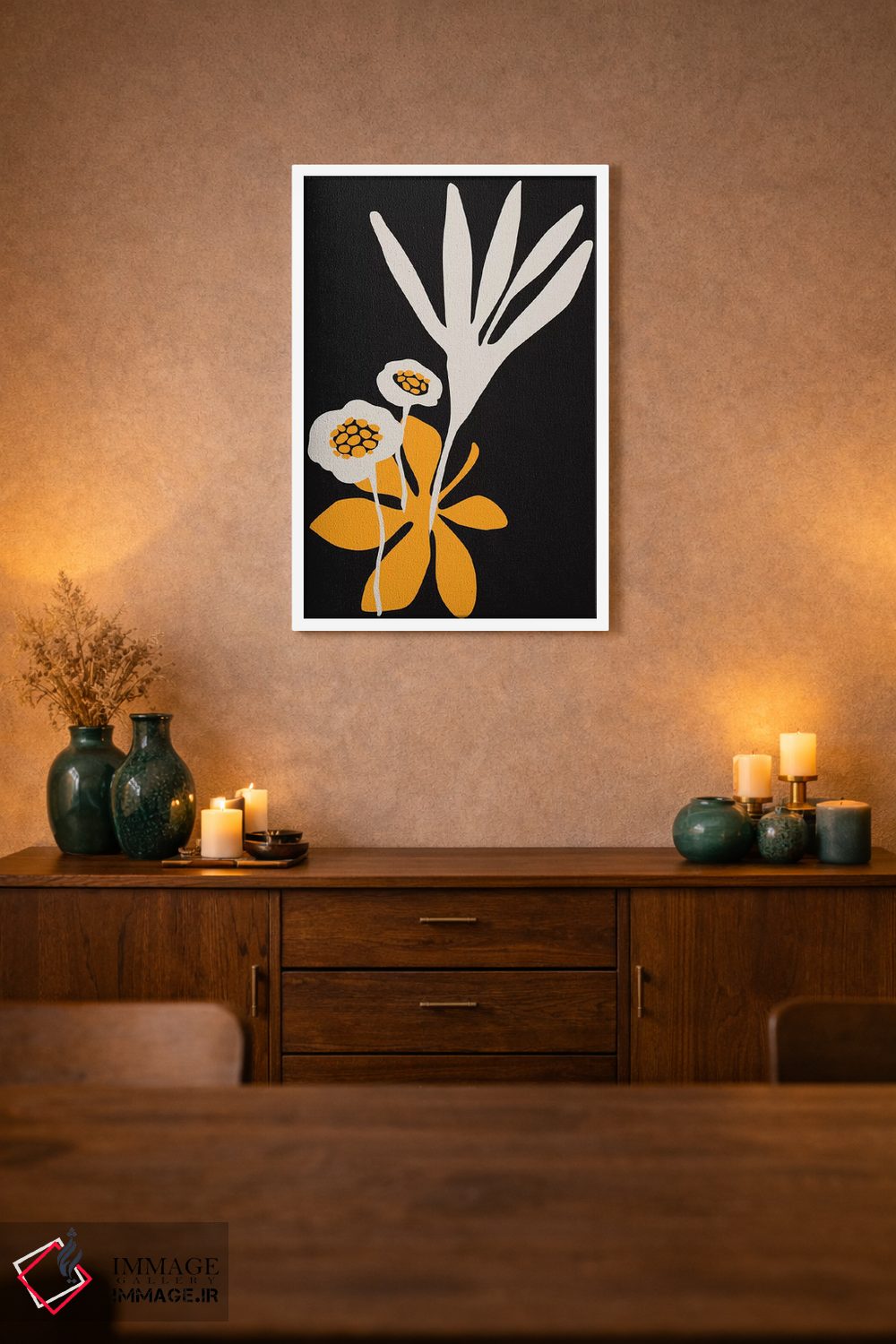 تابلو مینیمال زیبایی شکوفه اثر کوبیستیکا - D1W