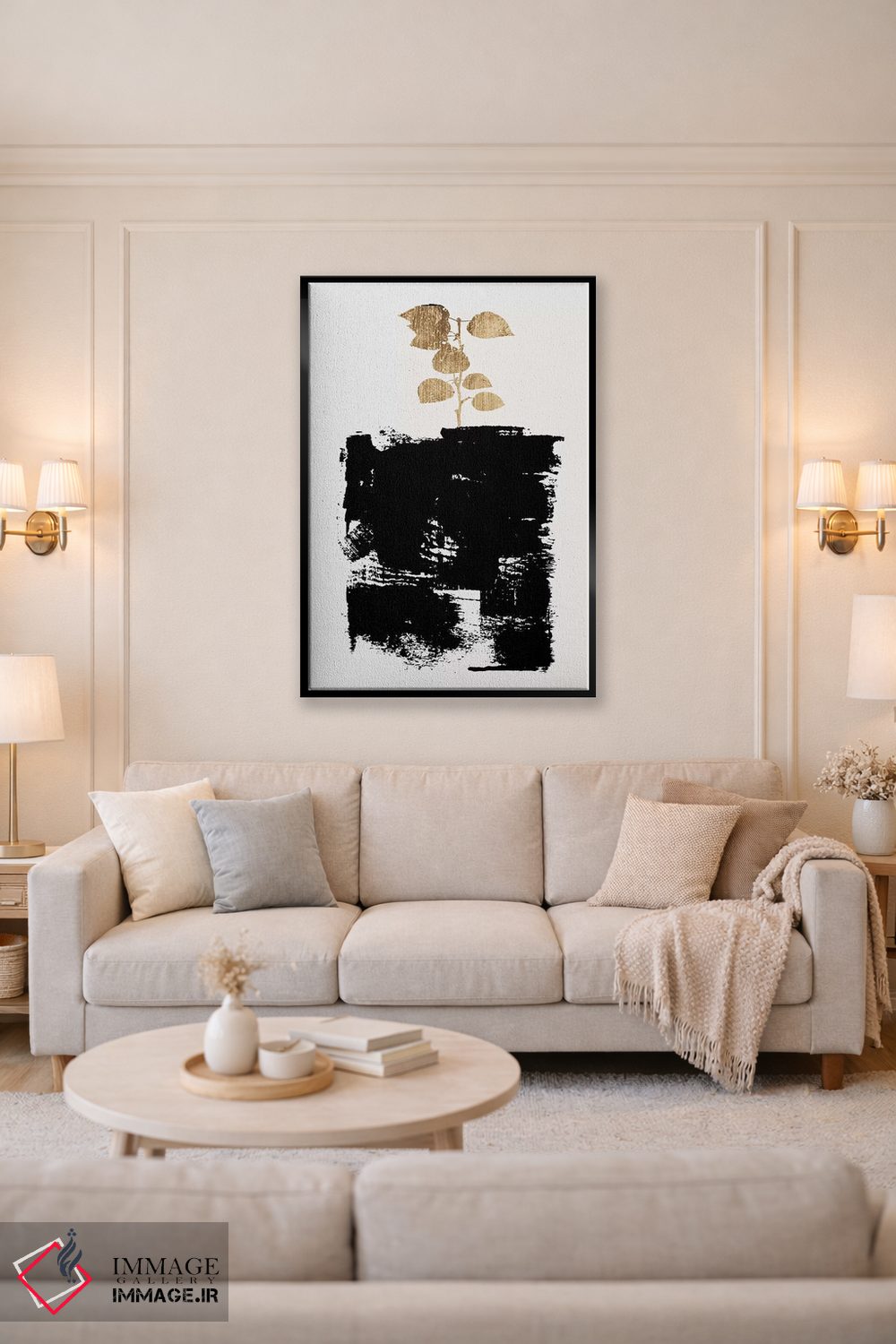 تابلو مینیمال طبیعت بی جان گیاهی شماره ۵-A اثر کوبیستیکا - D5B