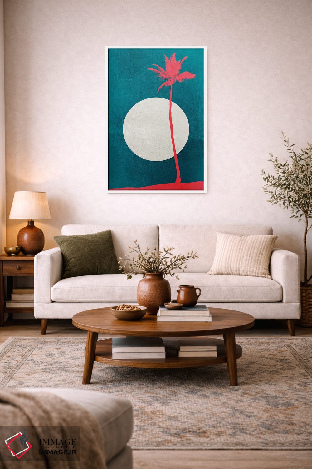 تابلو مینیمال رویاهای کارائیب اثر کوبیستیکا - D4W