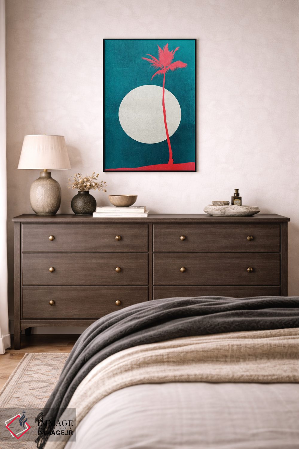 تابلو مینیمال رویاهای کارائیب اثر کوبیستیکا - D5B