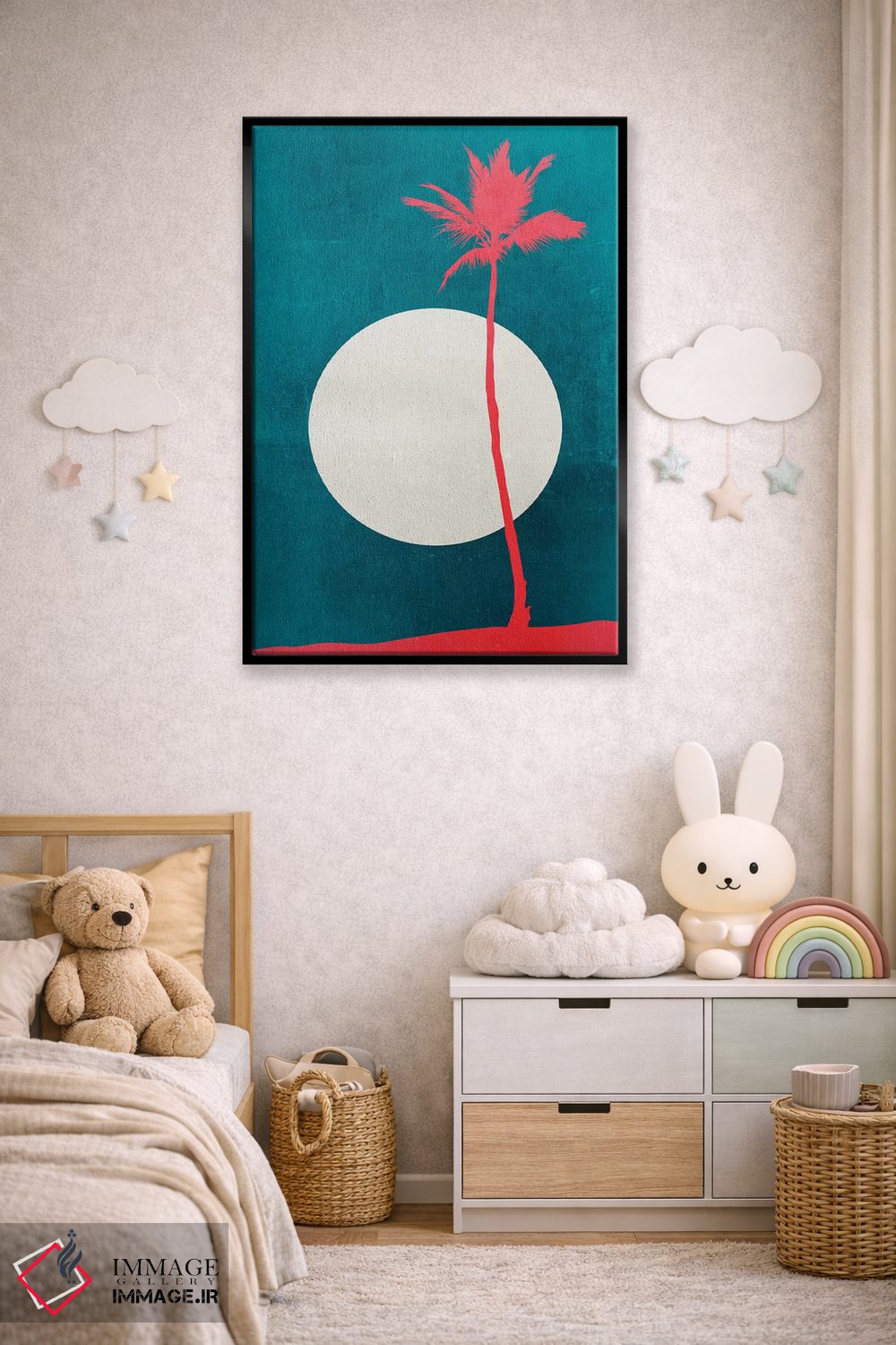 تابلو مینیمال رویاهای کارائیب اثر کوبیستیکا - D6B