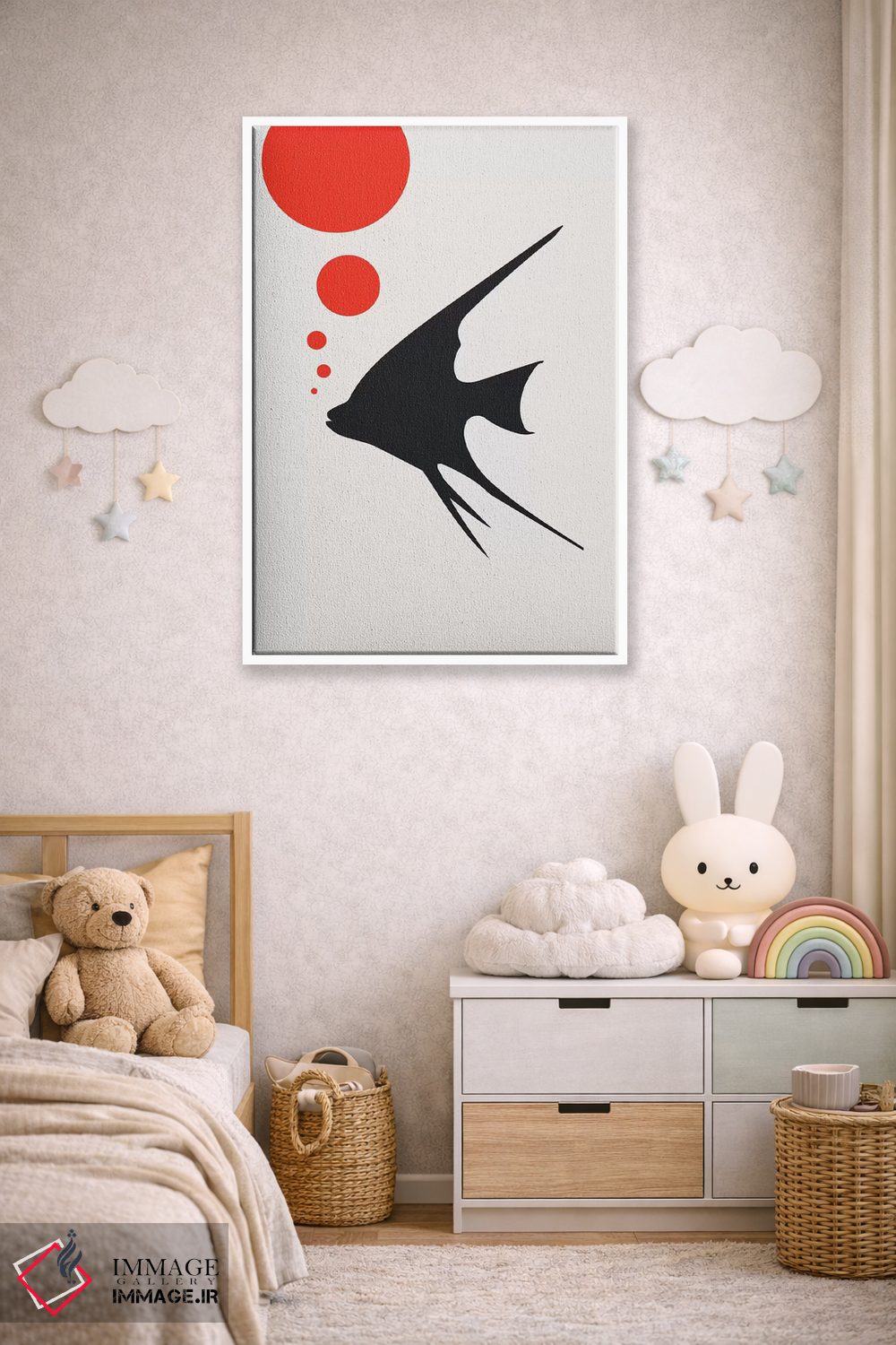 تابلو مینیمال بلاب بلاب اثر کوبیستیکا - D3W