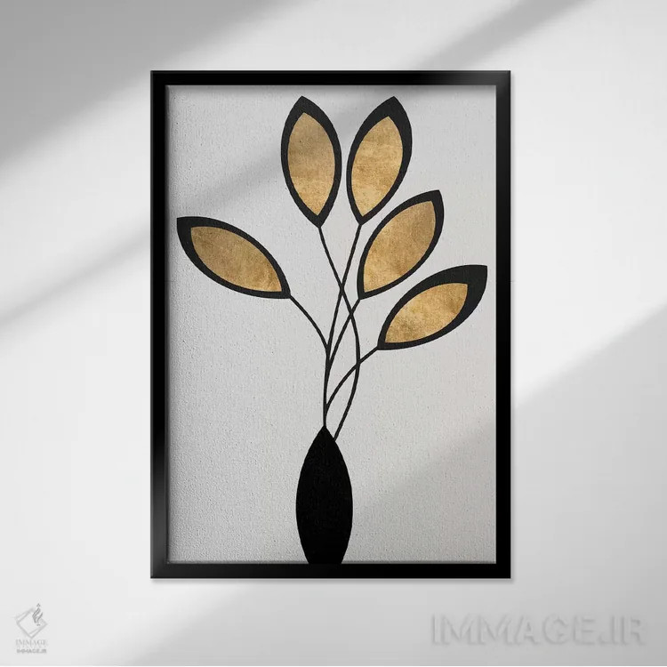 تابلو مینیمال سینکو اثر کوبیستیکا - نمای قابدار مشکی