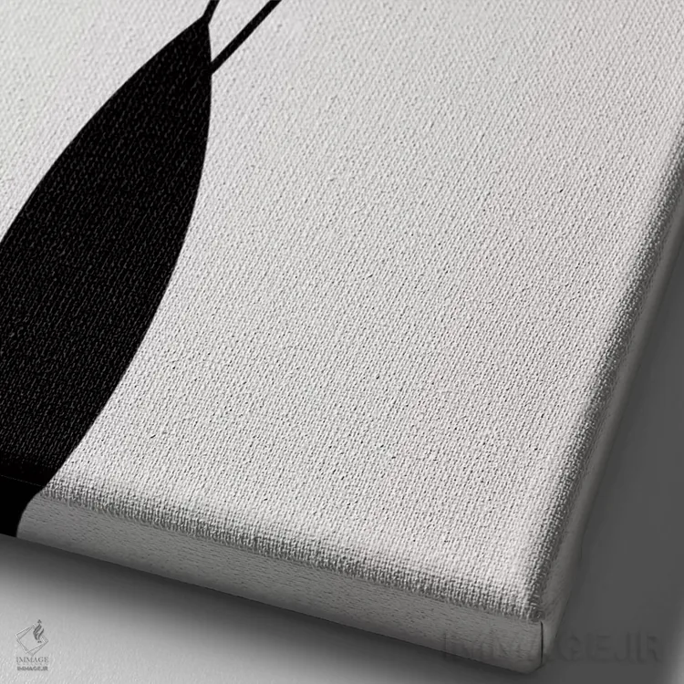 تابلو مینیمال سینکو اثر کوبیستیکا - نمای نزدیک بافت بوم