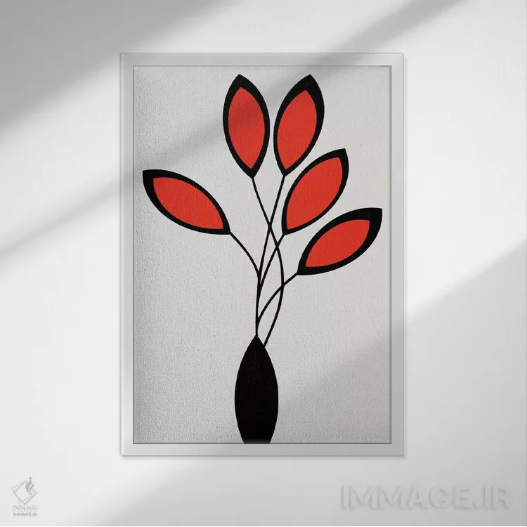 تابلو مینیمال سینکو اثر کوبیستیکا - نمای قابدار سفید