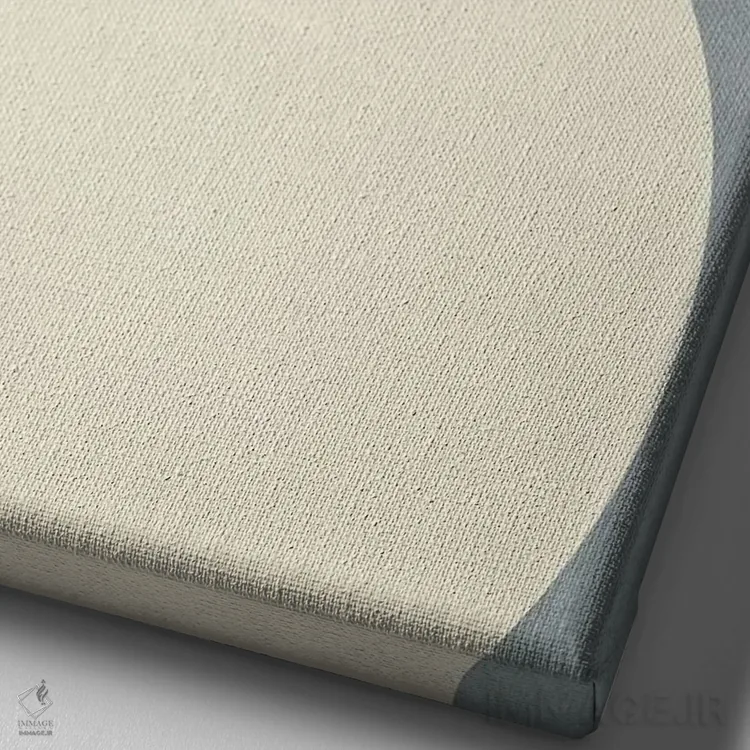 تابلو مینیمال رقصندگان در تاریکی اثر کوبیستیکا - نمای نزدیک بافت بوم