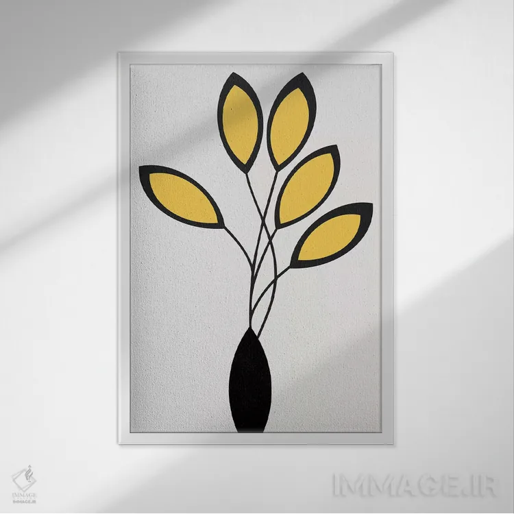 تابلو مینیمال سینکو اثر کوبیستیکا - نمای قابدار سفید