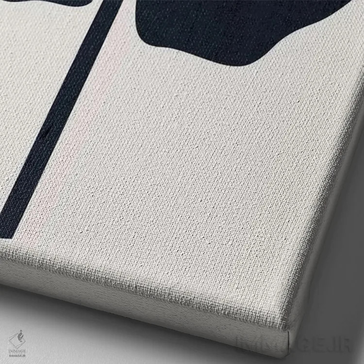 تابلو مینیمال بوتانیکا آبسترکتا اثر کوبیستیکا - نمای نزدیک بافت بوم