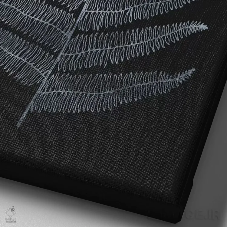 تابلو مینیمال گیاهان مینیمالیستی اثر کوبیستیکا - نمای نزدیک بافت بوم