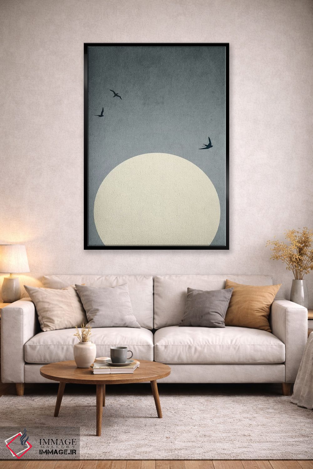 تابلو مینیمال رقصندگان در تاریکی اثر کوبیستیکا - D3B