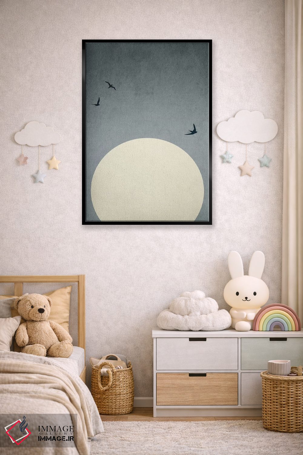 تابلو مینیمال رقصندگان در تاریکی اثر کوبیستیکا - D6B