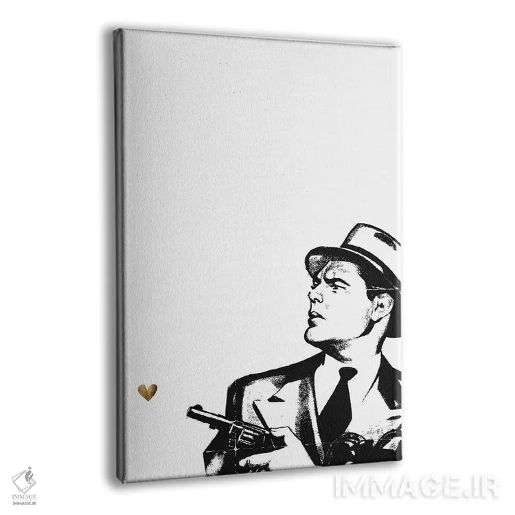 تابلو دکوراتیو جراتش را نداری! - طلایی اثر کوبیستیکا - نمای پرسپکتیو محصول