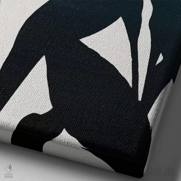 تابلو مینیمال در جنگل اثر کوبیستیکا - نمای نزدیک بافت بوم