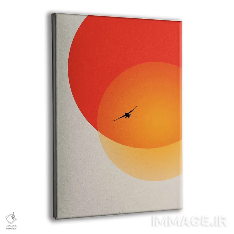 تابلو مینیمال گرمای شب اثر کوبیستیکا - نمای پرسپکتیو محصول