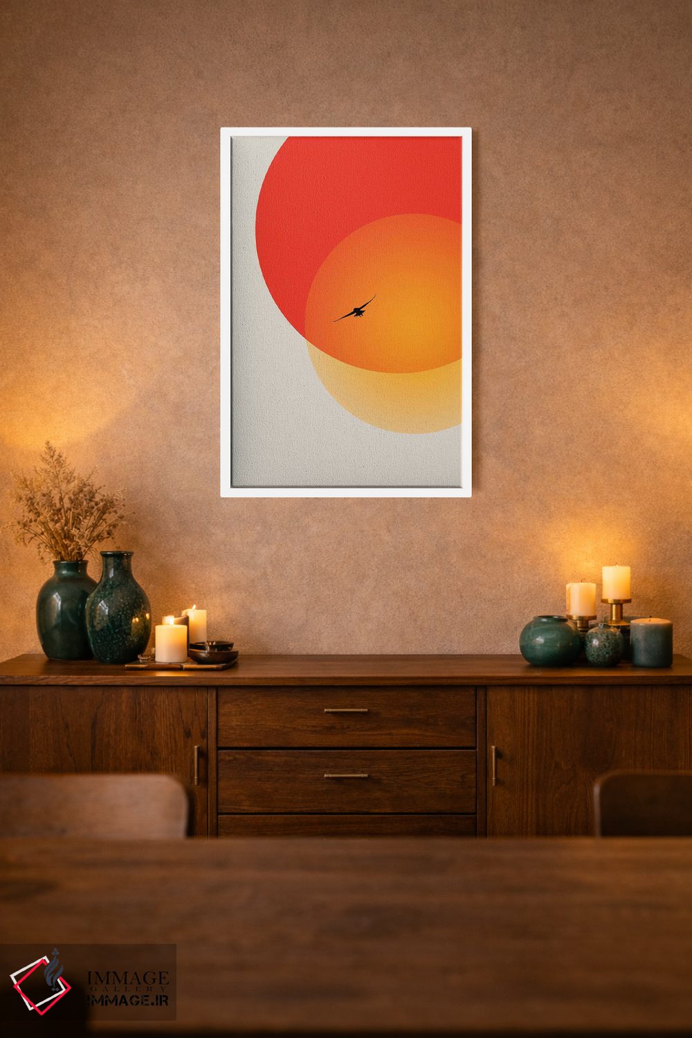 تابلو مینیمال گرمای شب اثر کوبیستیکا - D1W