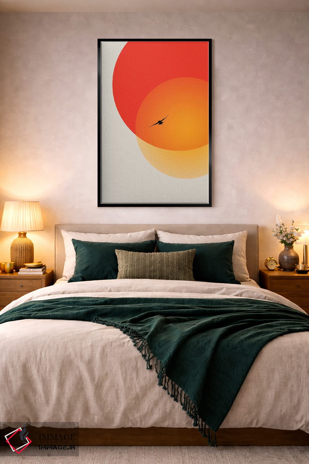 تابلو مینیمال گرمای شب اثر کوبیستیکا - D4B