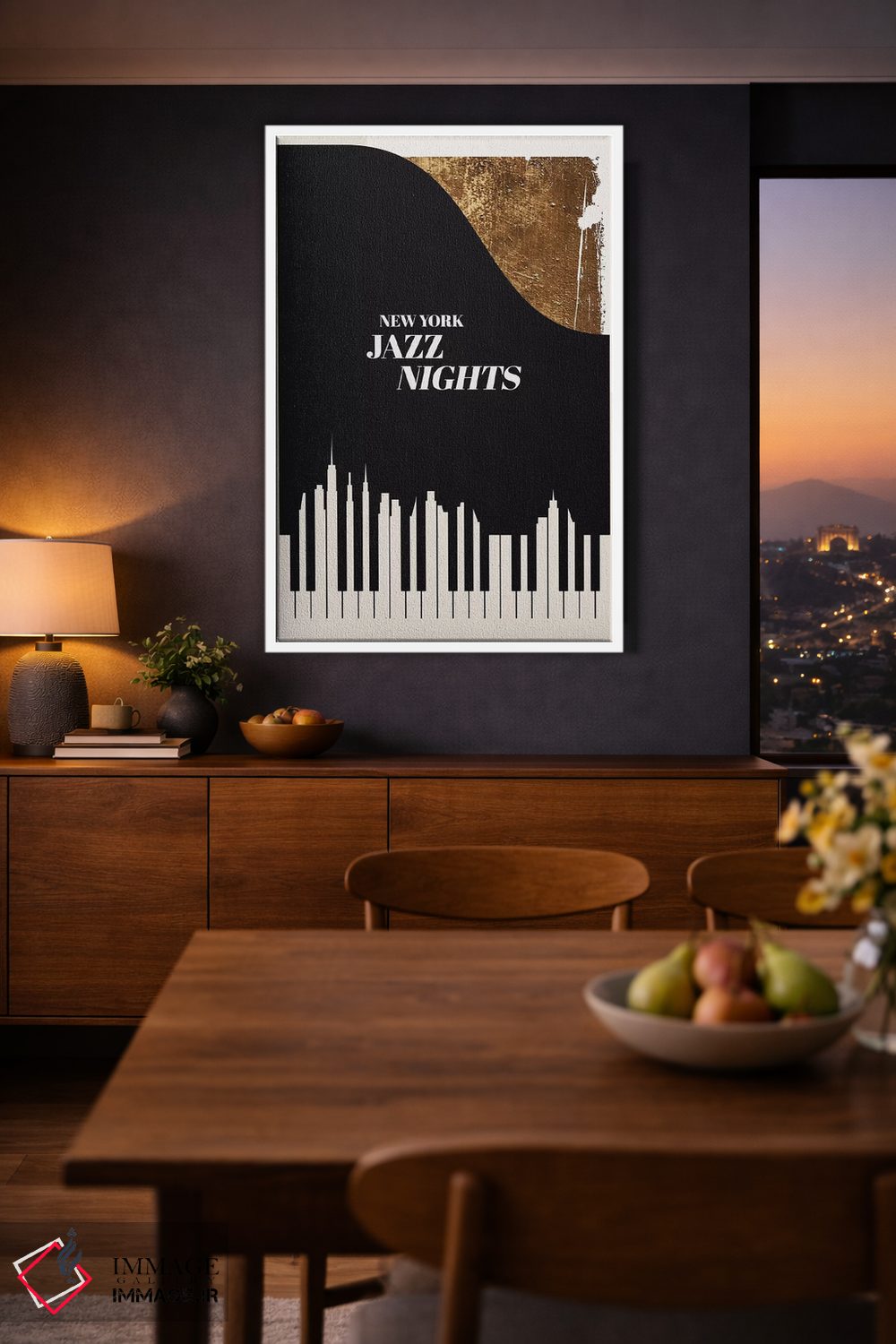 تابلو دکوراتیو شب های جاز اثر کوبیستیکا - D2W