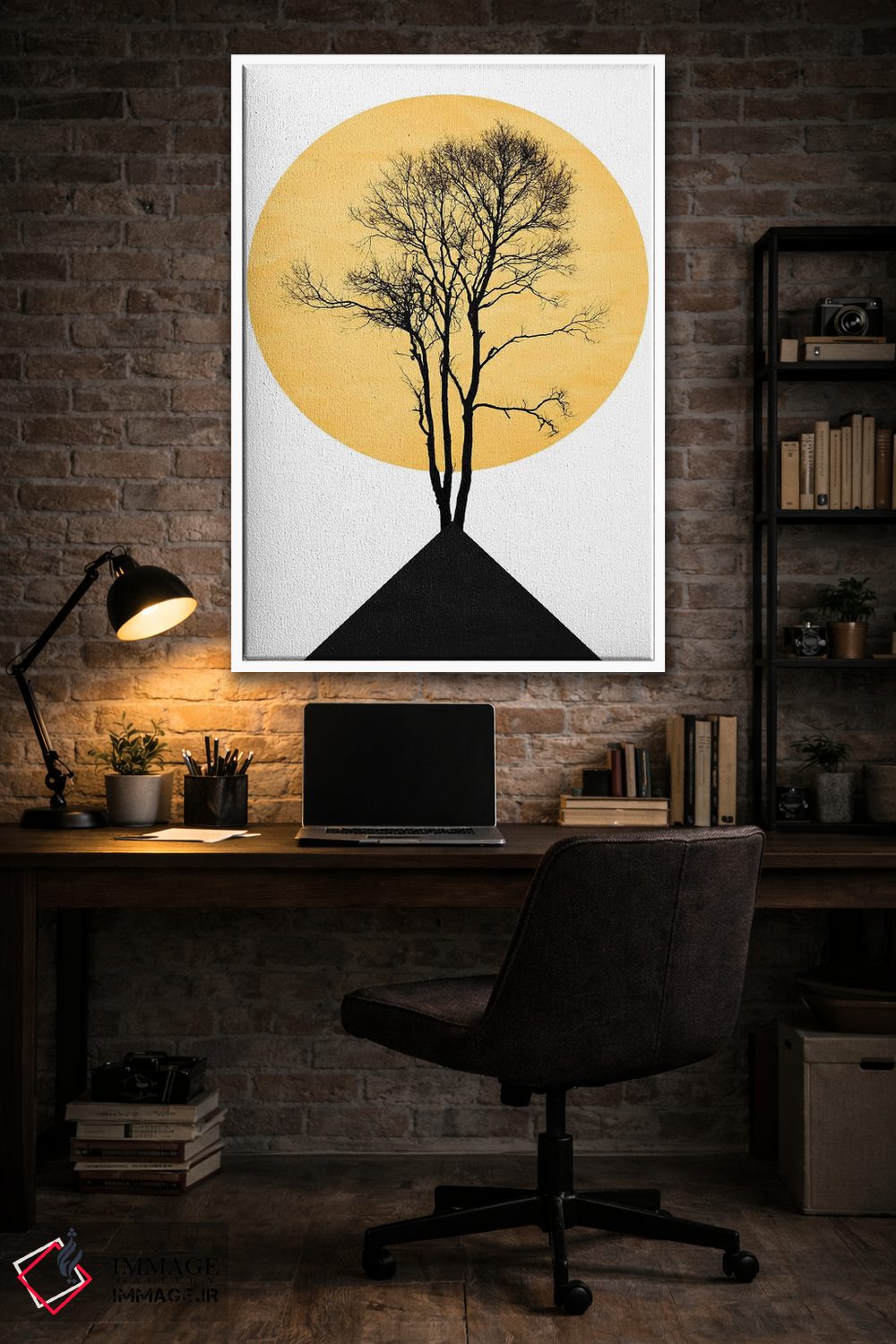 تابلو مینیمال باغ ذن ژاپنی اثر کوبیستیکا - D4W