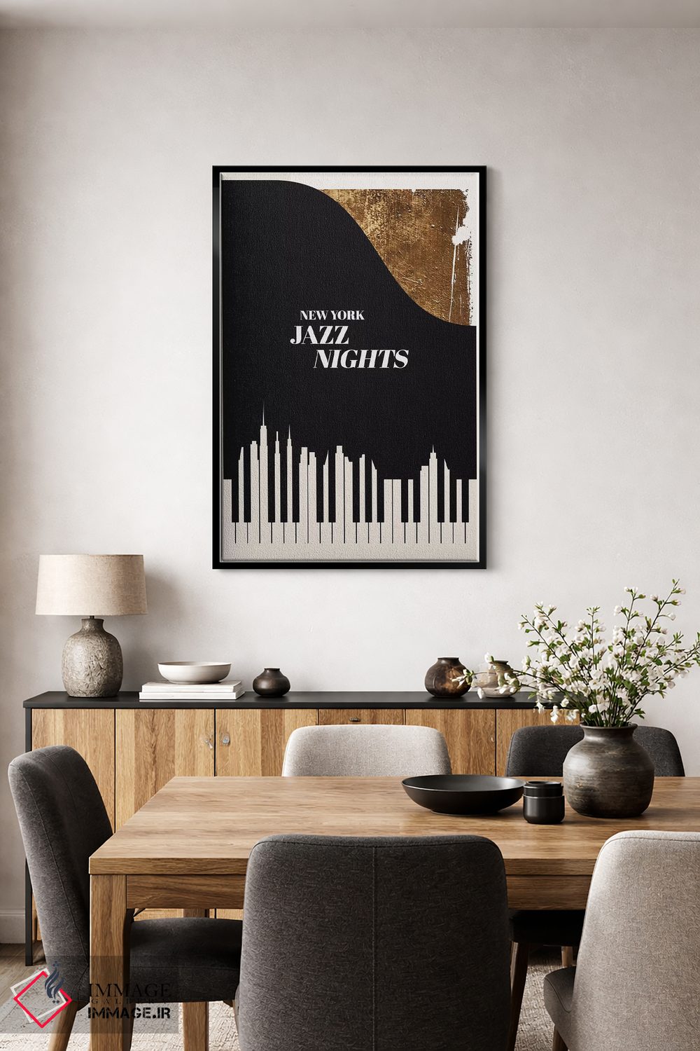 تابلو دکوراتیو شب های جاز اثر کوبیستیکا - D4B