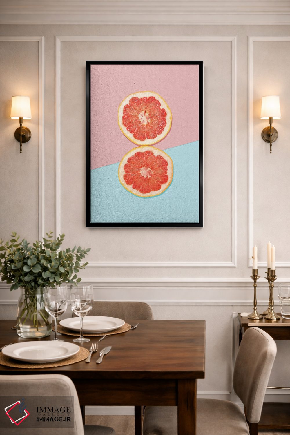 تابلو مینیمال صبحانه دو نفره اثر کوبیستیکا - D2B