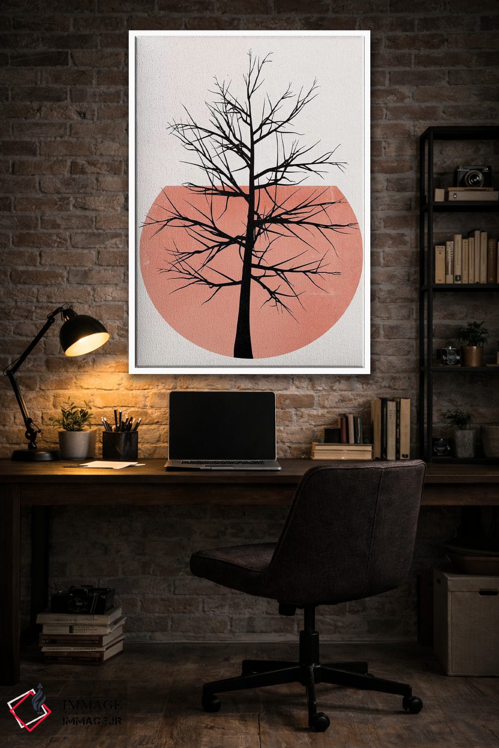 تابلو مینیمال در حیات وحش - رز اثر کوبیستیکا - D2W