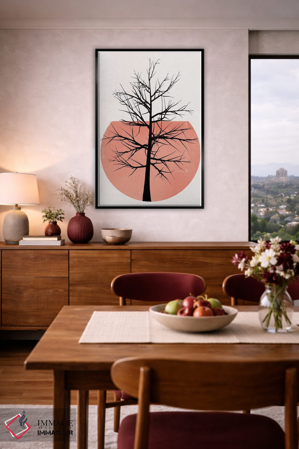 تابلو مینیمال در حیات وحش - رز اثر کوبیستیکا - D5B