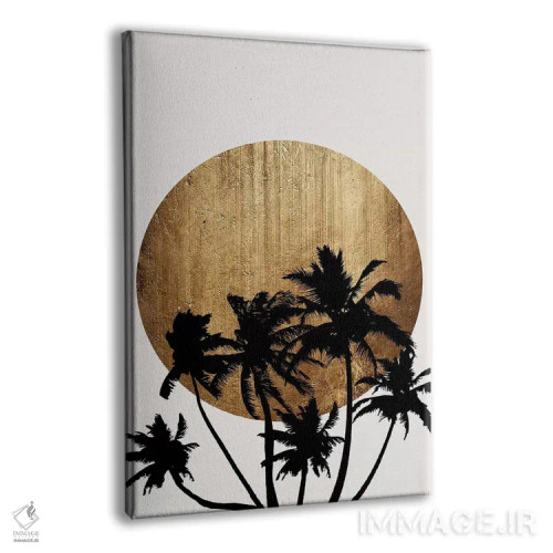 تابلو مینیمال ساحل میامی اثر کوبیستیکا - نمای پرسپکتیو محصول