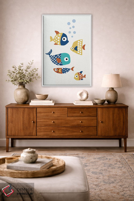 تابلو مینیمال دوستان کوچک اثر کوبیستیکا - D3W