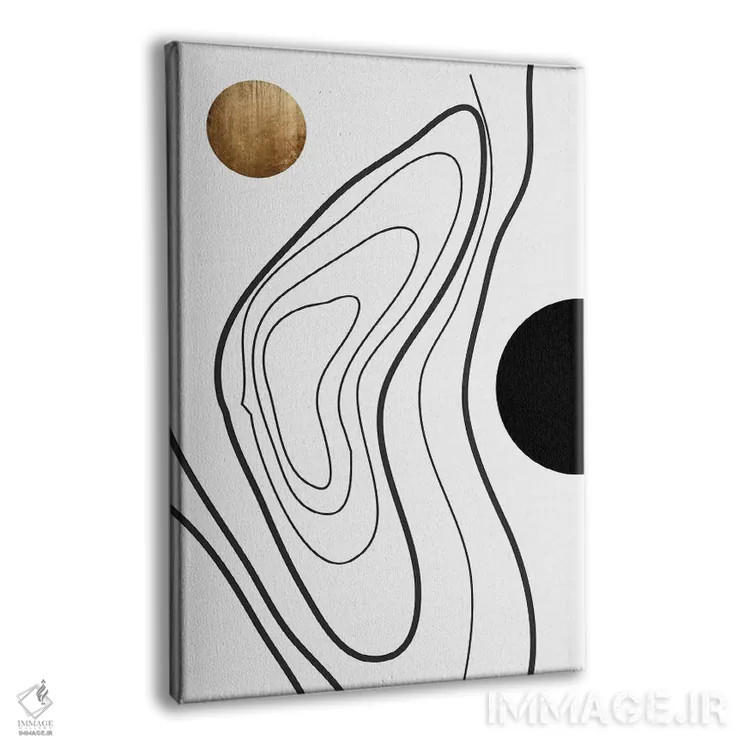 تابلو مینیمال جهان من اثر کوبیستیکا - نمای پرسپکتیو محصول