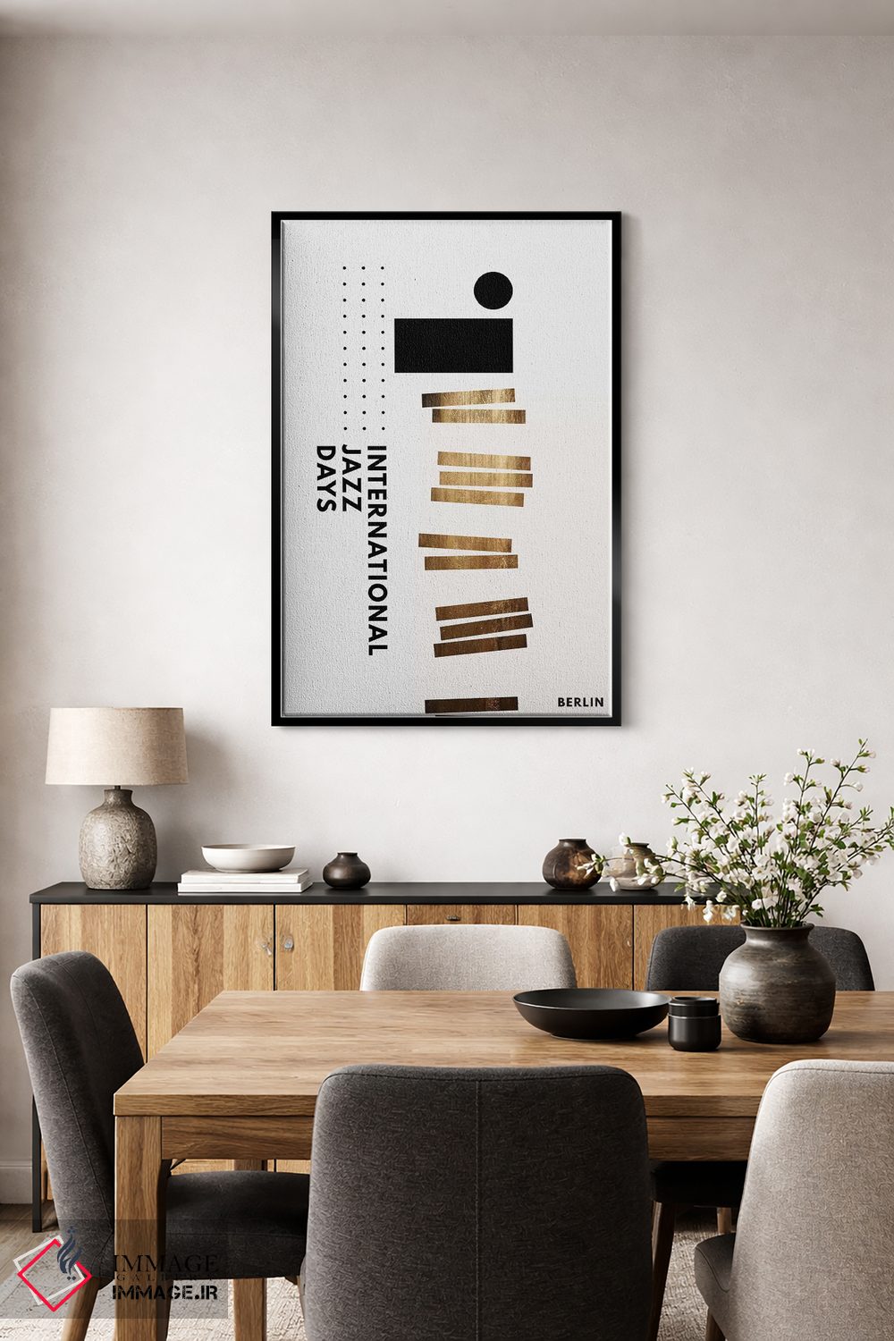 تابلو مینیمال روزهای جازی برلین III اثر کوبیستیکا - D4B