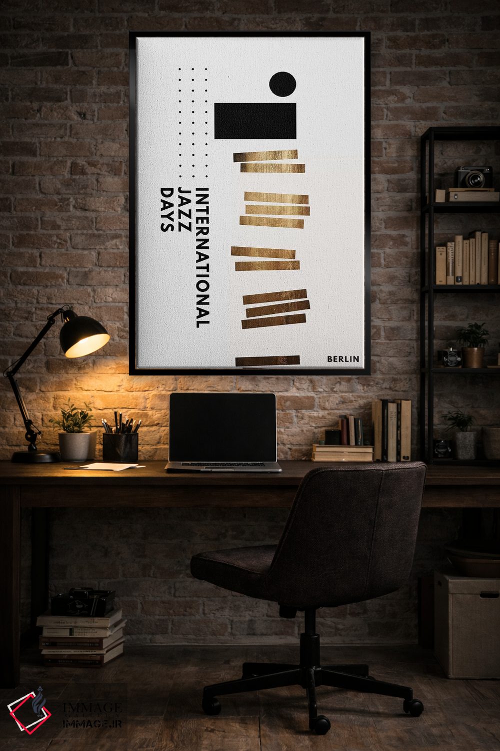 تابلو مینیمال روزهای جازی برلین III اثر کوبیستیکا - D5B