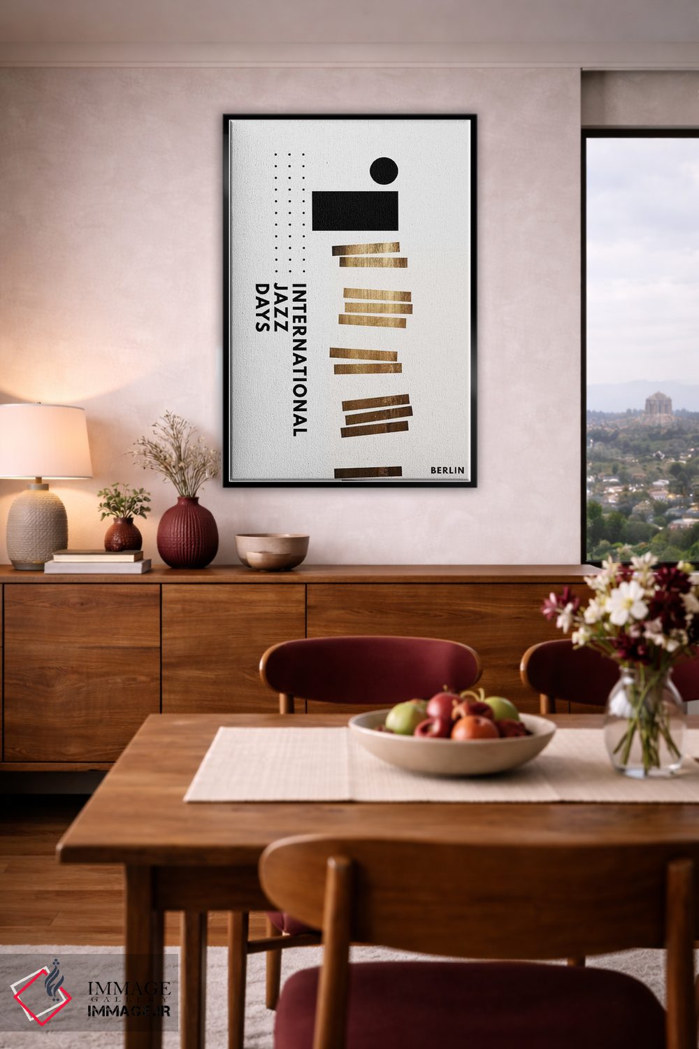 تابلو مینیمال روزهای جازی برلین III اثر کوبیستیکا - D6B