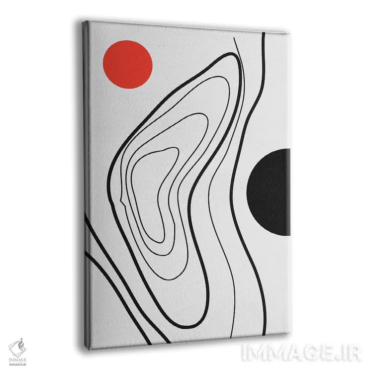 تابلو مینیمال جهان من اثر کوبیستیکا - نمای پرسپکتیو محصول