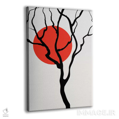 تابلو مینیمال رودخانه اسرارآمیز اثر کوبیستیکا - نمای پرسپکتیو محصول